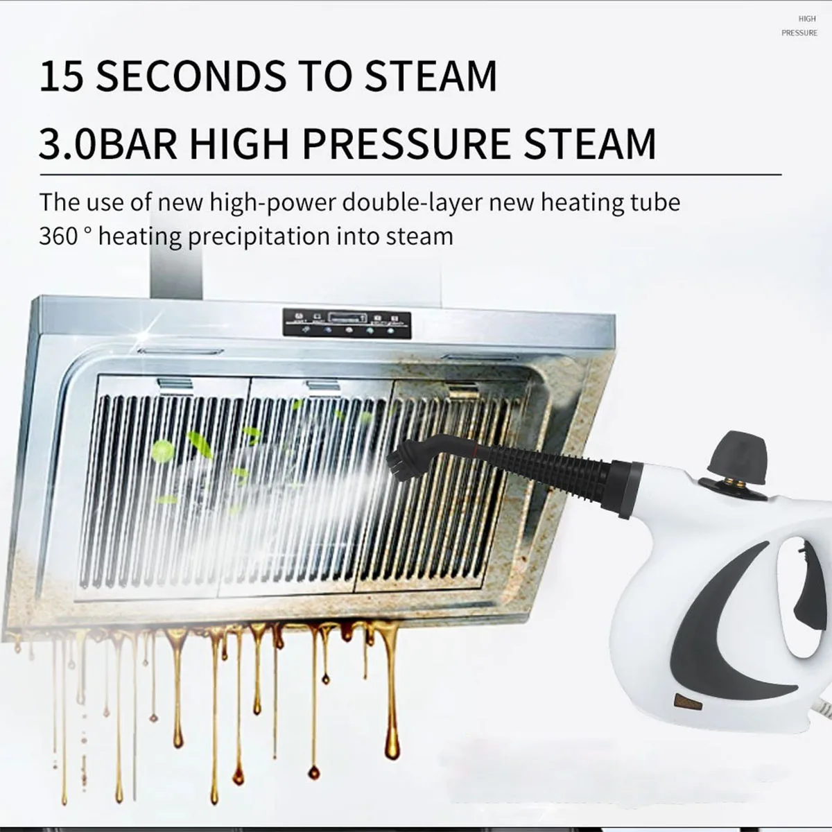 CleanNova SteamPro high-pressure steam cleaning