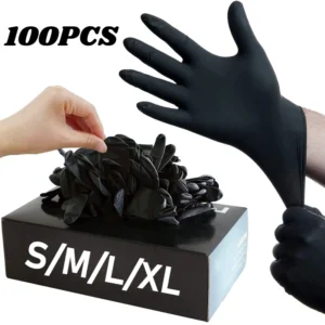Black Nitrile Cleaning Gloves